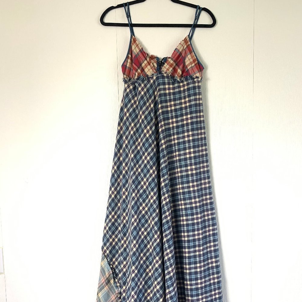 Artisan de Luxe Patch Flannel Asymmetrical Maxi M